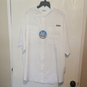 Columbia WhiteUPaf 40 Casual Button Down Shirt NWTGS